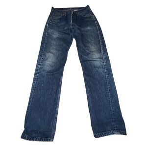 Levi's 501 Jeans W29 L32 Blue Straight Button Fly Vintage 90s Made in Canada